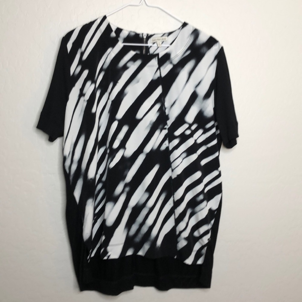 Calvin Klein Jeans Black and White Blouse Size XL